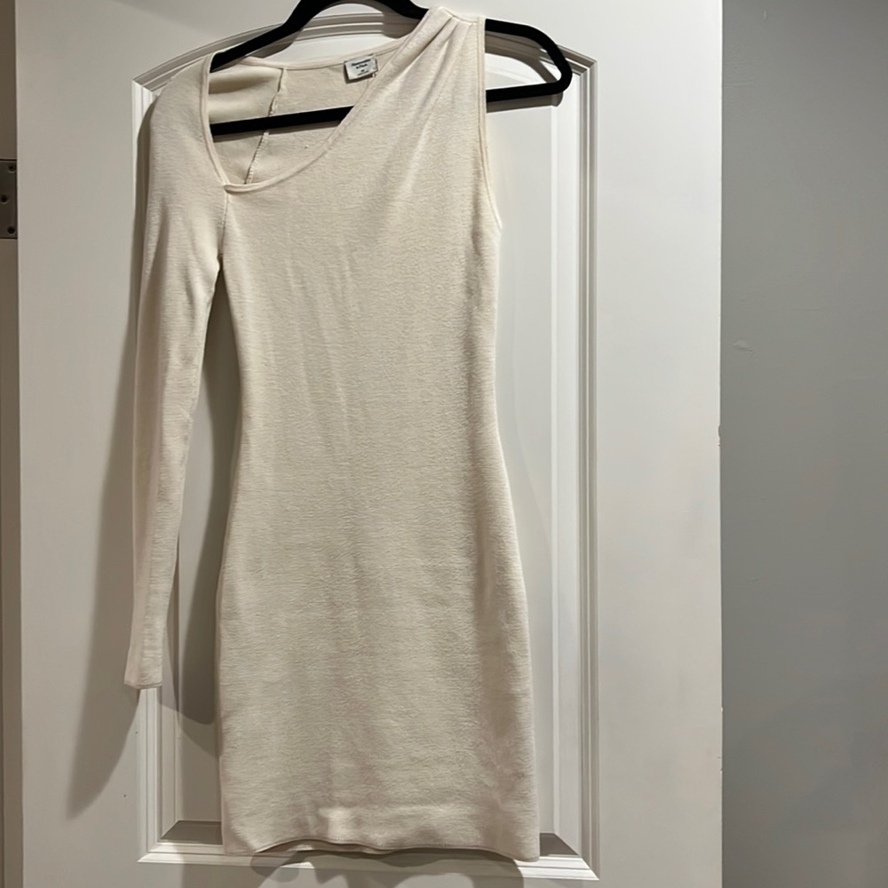 One Shoulder Mini Sweater Dress
